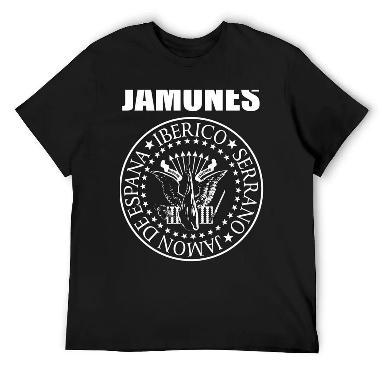 Футболка Buenos Jamones смешная футболка хлопок Смешная футболка быстросохнущая летняя 2025 мужская футболка с принтом S