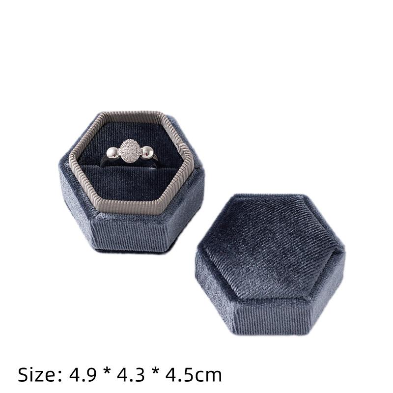 Square Engagement Velvet Earring Ring Packaging Box Jewelry Organizer Valentine Day Gift Case Ring Display Storage Wholesale
