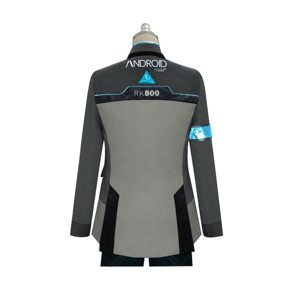 Premium Detroit Become Human Rk800 Connor Cosplay Costume Complete Outfit Jacket Coat For Ultimate Roleplay Experience