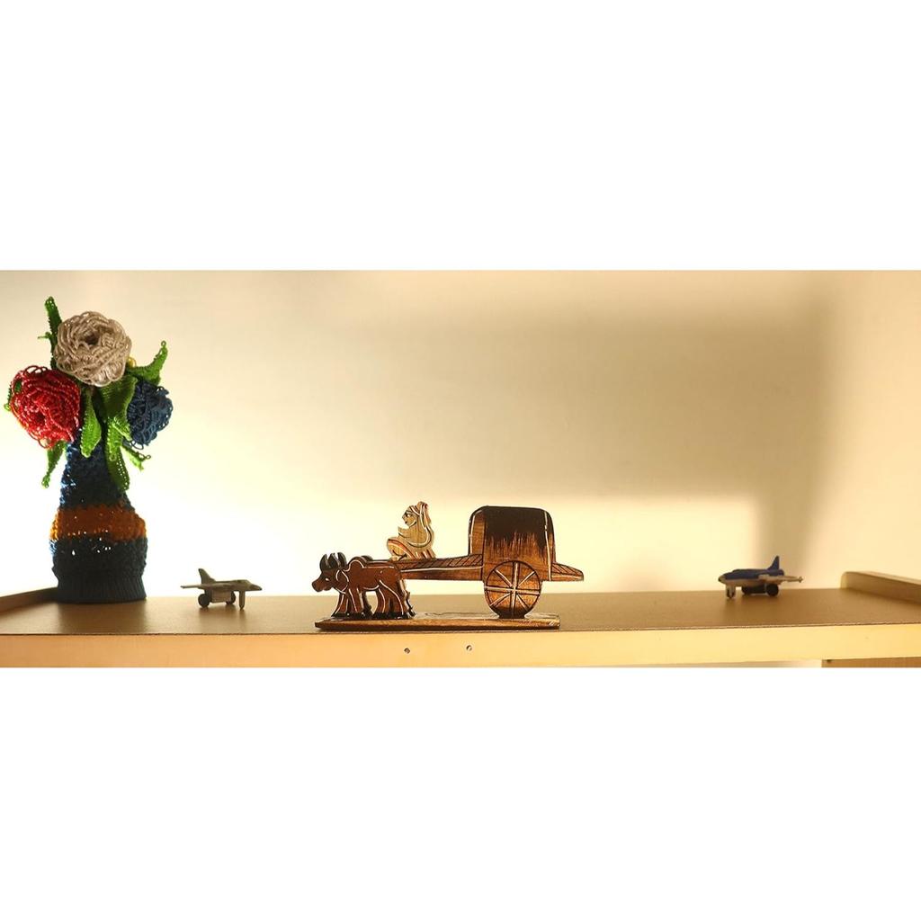 Wooden handicrafts Showpiece Table Decor and Wall Mounted Home Decoretion Toy for Kids Gift Product 14cm Clear 1 Piece