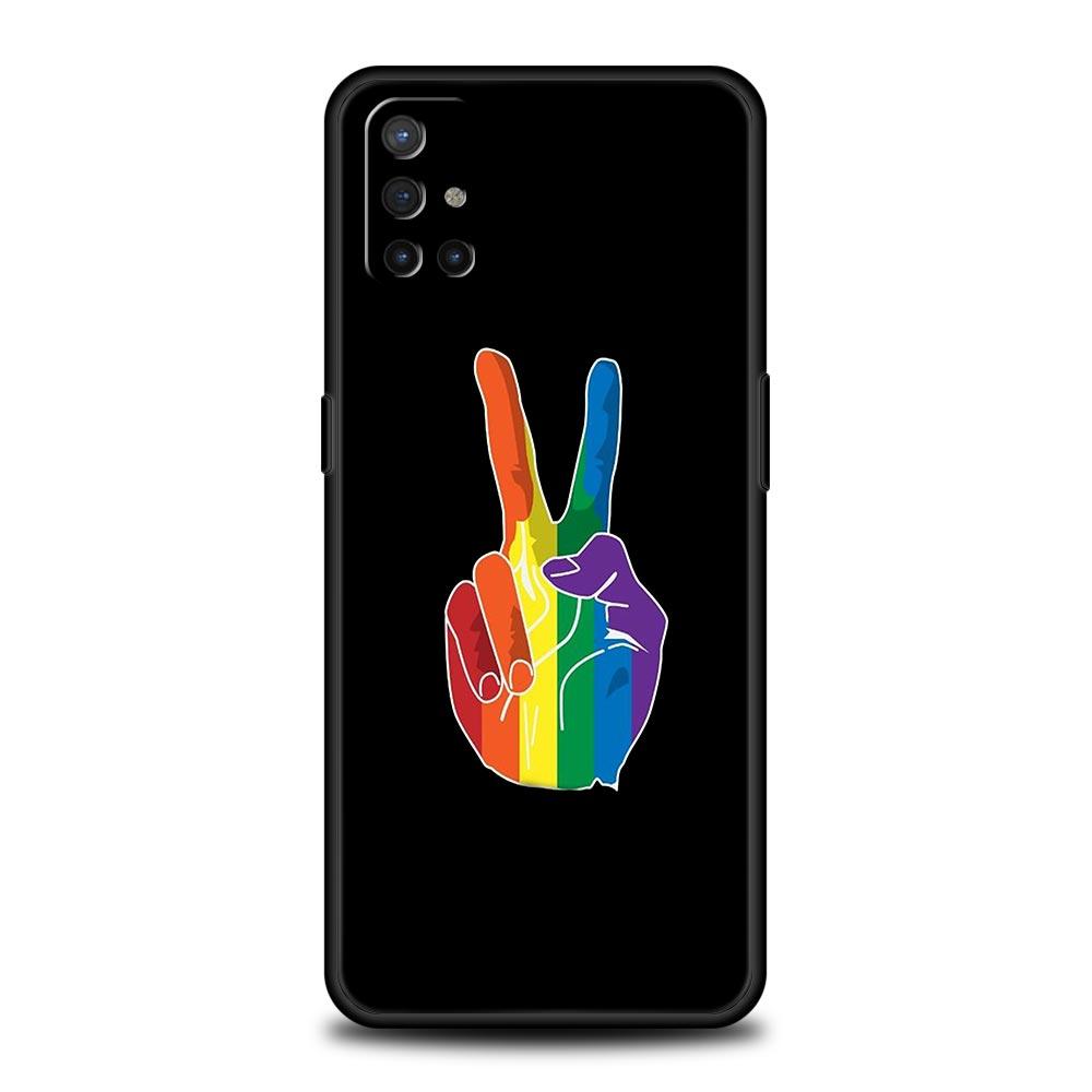 Phone Case For Oneplus 13R 13 12 10T 11 R10 Nord N100 N200 N10 9 9R CE 2 3 Z Pro Lite Soft TPU Cover Gay Lesbian Rainbow Pride