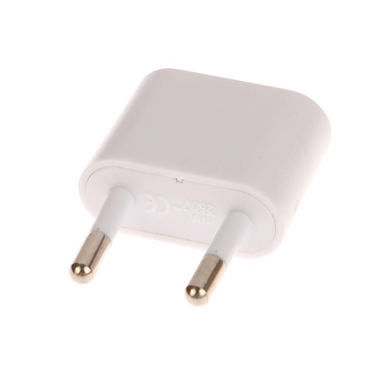 Evrensel ABD'den AB'ye Fiş 2 Soketli Giriş Pimi ABD'den Avrupa'ya Seyahat Duvar AC Elektrik Güç Şarj Cihazı Çıkışı Adaptör Dönüştürücü