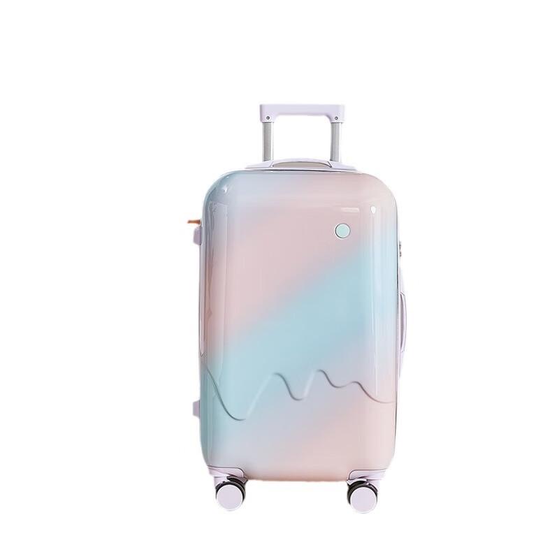Zhili Gradient Hard Shell Travel Luggage with USB & Cup Holder 20 Inch