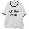 CELINE White 2X45M671Q.01NB T-shirt tops XL whiteUsed