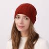 Soft Multifunction Snood Scarf Thick Knit Bonnet Turban Hat Vintage Beanies Cap Hat  Autumn Winter