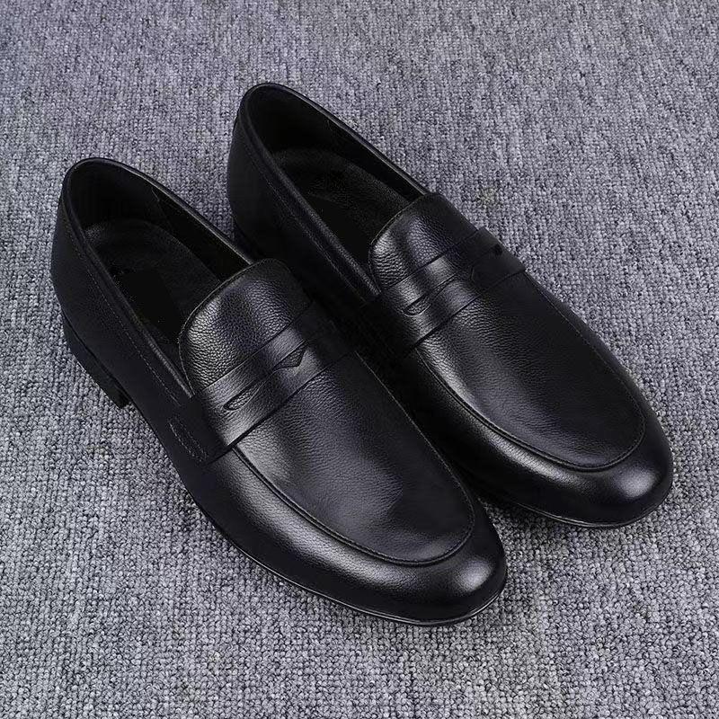Fashion Shoes Cswo01 Men's Dress Shoes Business Leather Shoes Classic Slip On Soft Sole Formal Shoes Breathable Loafers British Style Office Shoe Cm