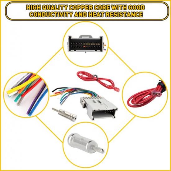 For 2003-2007 Chevy Silverado Stereo Car Radio Wiring Harness Adapter Connector | Aftermarket Branded | 1 Year Manufacturer Warranty