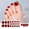 Semi Cured Gel Toe Nail Stickers Manicure Decor UV LED Lamp Semi Cured Gel Design Nail Decals Fashion Nail Sticker