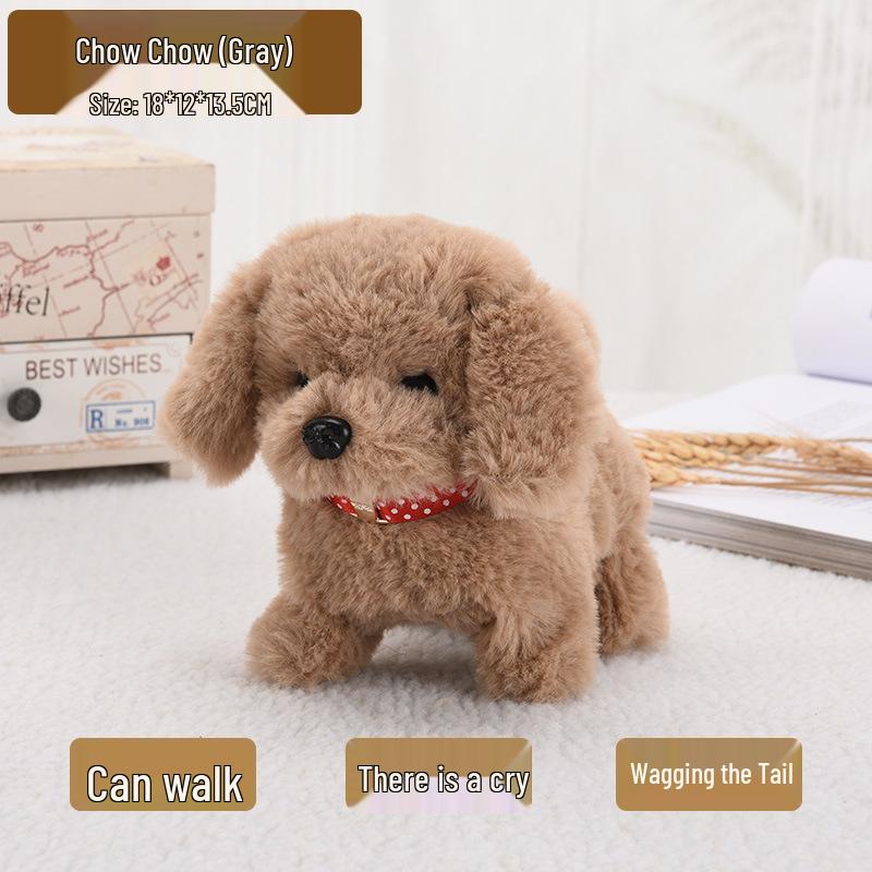 Color Block Dalmatian Plush Toy: Walking, Barking, Tail-Wagging Electric Puppy