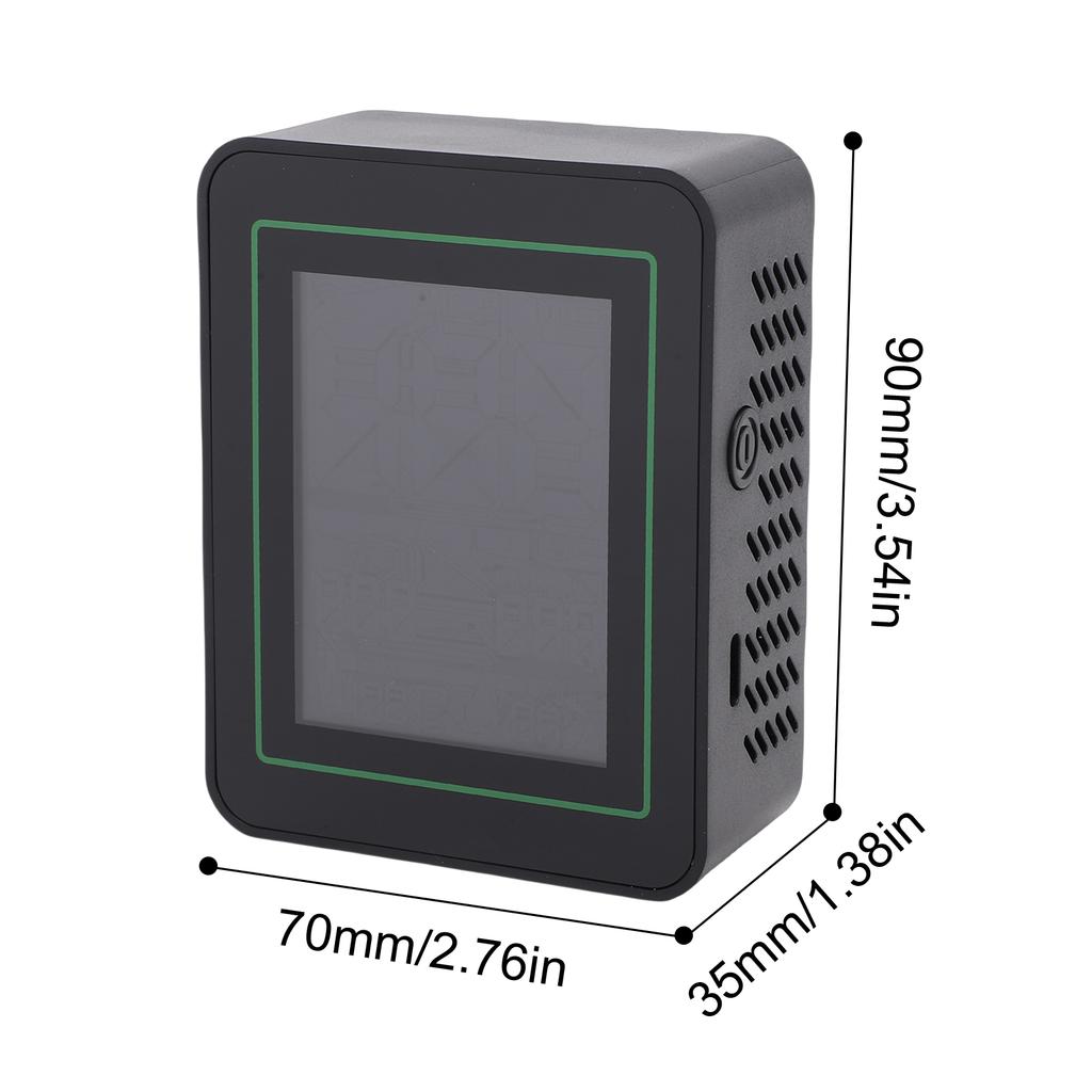 5 in 1 Air Quality Monitor, PM2.5 PM10 PM1.0 Detector with LCD Color Screen, Portable Temperature Humidity Meter for