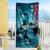 Mbappe Personalized Text Beach Towel High Absorbency & Quick-Dry Suitable for Swimming Gym Camping Yoga Vacation