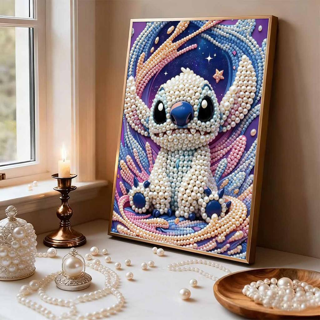Handmade 2D Pearl Inlay Captures Delicate Pearl Texture & Healing Starlight Glow, Ideal for Girly, Healing, Luxury Home Decor.
