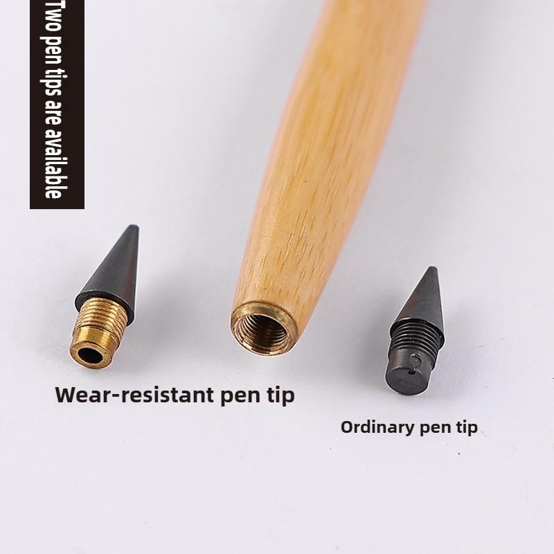Wooden Eternal Pencil No Sharpening Unbreakable Endless Writing Sketching for Kids Art School Office Supplies Stationery
