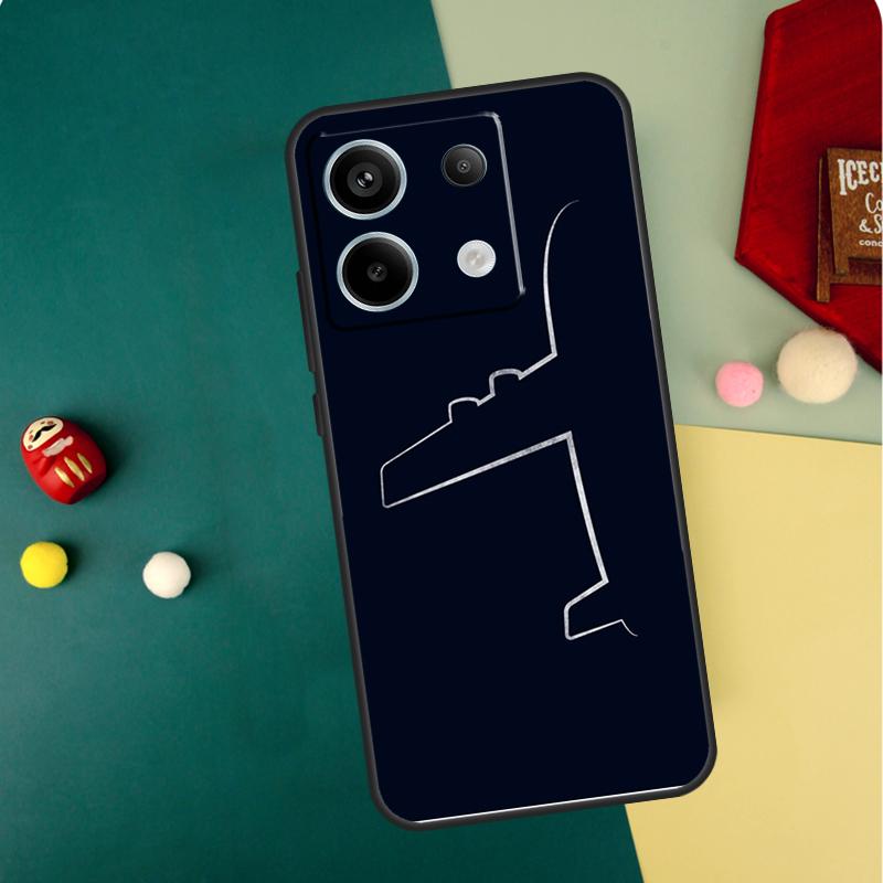 Airplane Pilot Epaulette Case For Xiaomi Redmi Note 14 Pro 13 12 11 10 15 Pro Plus Redmi 15C 14C 13C 10C 12C 15 Funda