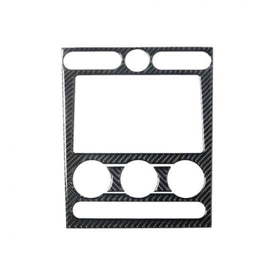 Carbon Fiber Interior Central Console Frame Cover Trim For Ford Mustang 2005-09