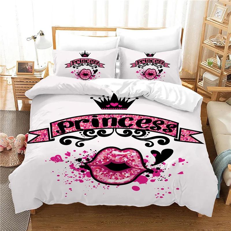 

New Bedding Set Print Modern Simple Series Home Textile Bedclothes Microfiber Fabric Beddings Cute Single 140x210cm BedCover EU single(135x200cm)