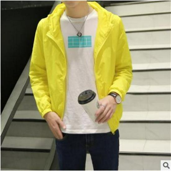 2023 Men's Ultra-Thin Sun Protection Jacket - Transparent, Versatile Beach and Student Wear