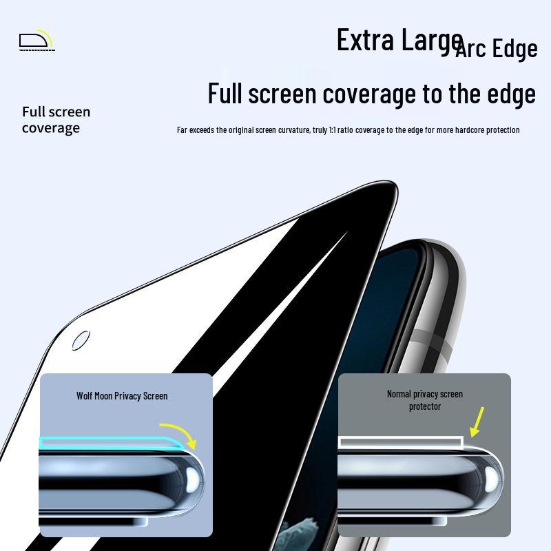 Honor 20/20pro/20s Anti-Peep Tempered Glass with Anti-Fall & Anti-Fingerprint Protection