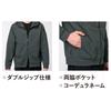 BURTLE 851 Hoodie Blouson, Stretch Cotton and Cordura, High-Durability Workwear for Men and Women, Charcoal Gray (Size L) with Pro Uni Sticker