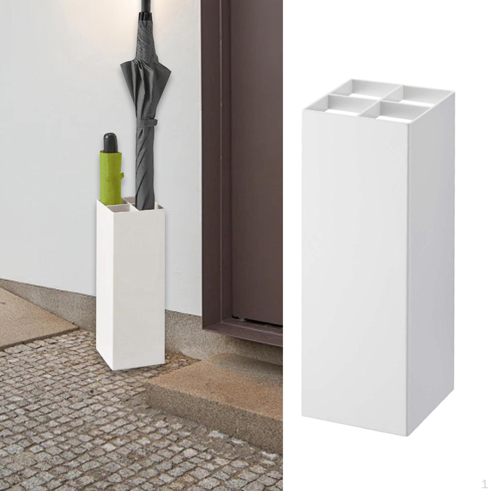 Компактный держатель для зонтов с системой дренажа воды для дома и офиса белый 3390₽