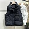 Cotton Vest Women's Autumn and Winter New Products Stand Collar Outer Wear Cotton Clothes Vest Vest Jacket Tide Horse