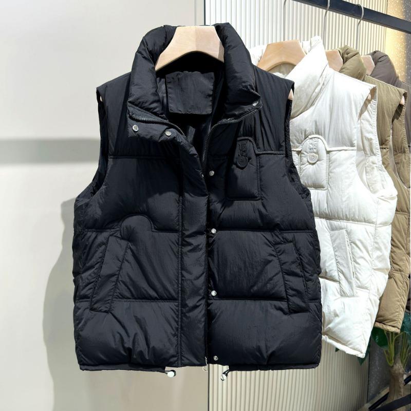 Cotton vest women's autumn and winter new products stand collar outer wear cotton clothes vest vest jacket tide horse