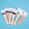 12pcs   Set Flat Nylon Hair Wooden Penholder Oil Painting Brush Barbecue Brush Paint Brushes Art Supplies