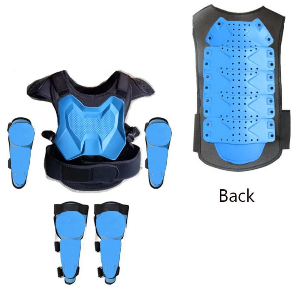 With Gift Children Safety Vest Armor Motorcycle Equipment Cycling Baby Head Protector 52-54cm Helmet Scooter Full Body Armor LL