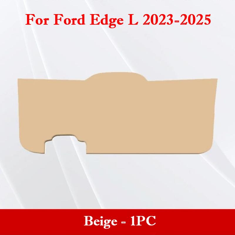 For Ford Edge L 2015-2026 Car Trunk Door Protective Mat PU Leather Tailgate Anti-Scratch Anti Kick Pad Car Interior Accessories