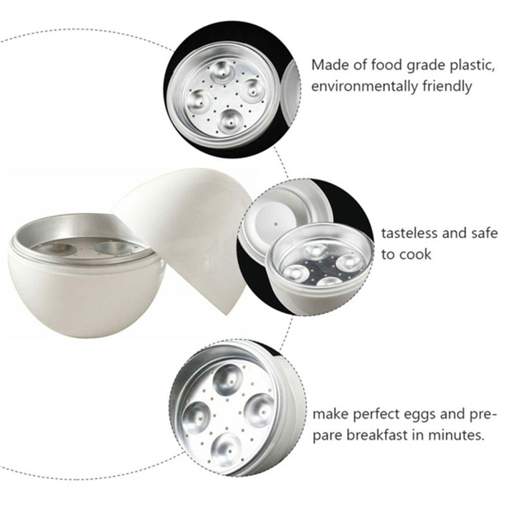 Microwave Special Easy Quick Egg Shape 5 Minutes Egg Cooker Egg Boiler Cooking Tools Egg Steamer