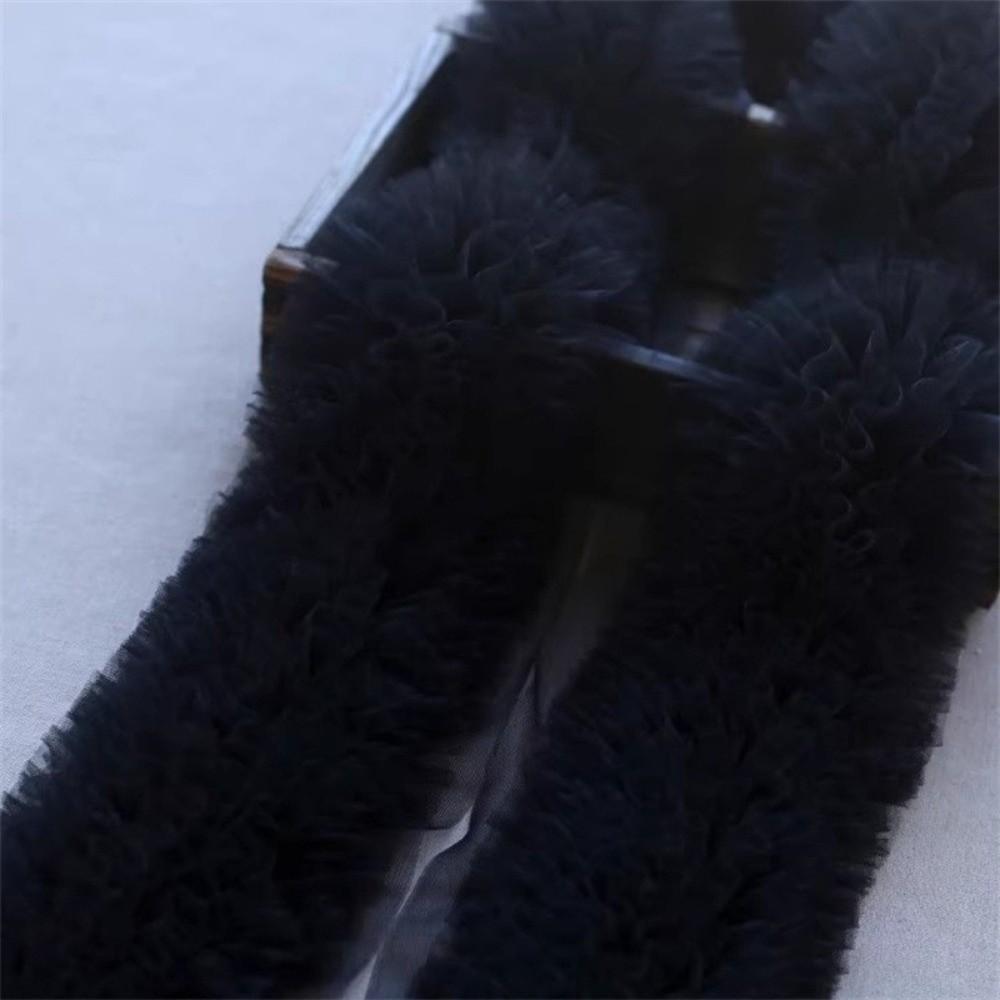 New Multi-layered Lace Mesh Trim Fluffy Ruffled Edge Skirt Hem Decoration Encrypted DIY Dress Lace
