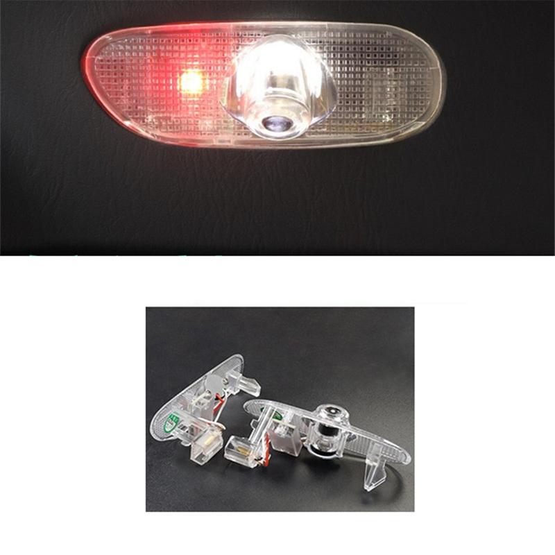 2Pcs Car Interior Door Light Welcome Lamp Ambient for Toyota Prado LC120 2003-2009 Projector Welcome Light