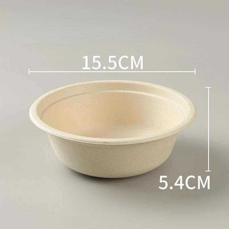 

Одноразовые миски 500 мл Чистящие средства 50 шт Биоразлагаемая одноразовая миска Экологичная кухонная емкость для горячего и холодного использования Для дней рождения, барбекю 10PCS-500ml