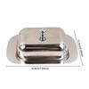 Stainless Steel Butter Box with Lid Airtight Butter Dish for Countertop Fridge Butter Keeper Tray for Cream Cheese