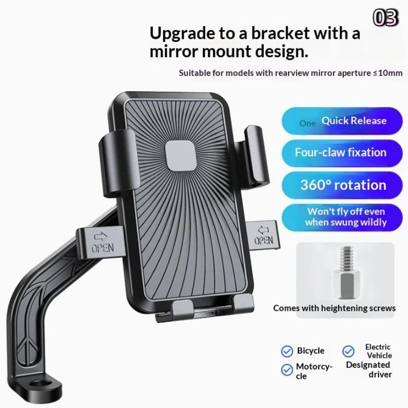 Mobile Bracket Motorcycle Bicycle Mobile Phone Holder Cycling Mountain Handlebar Mount Fixed Bracket