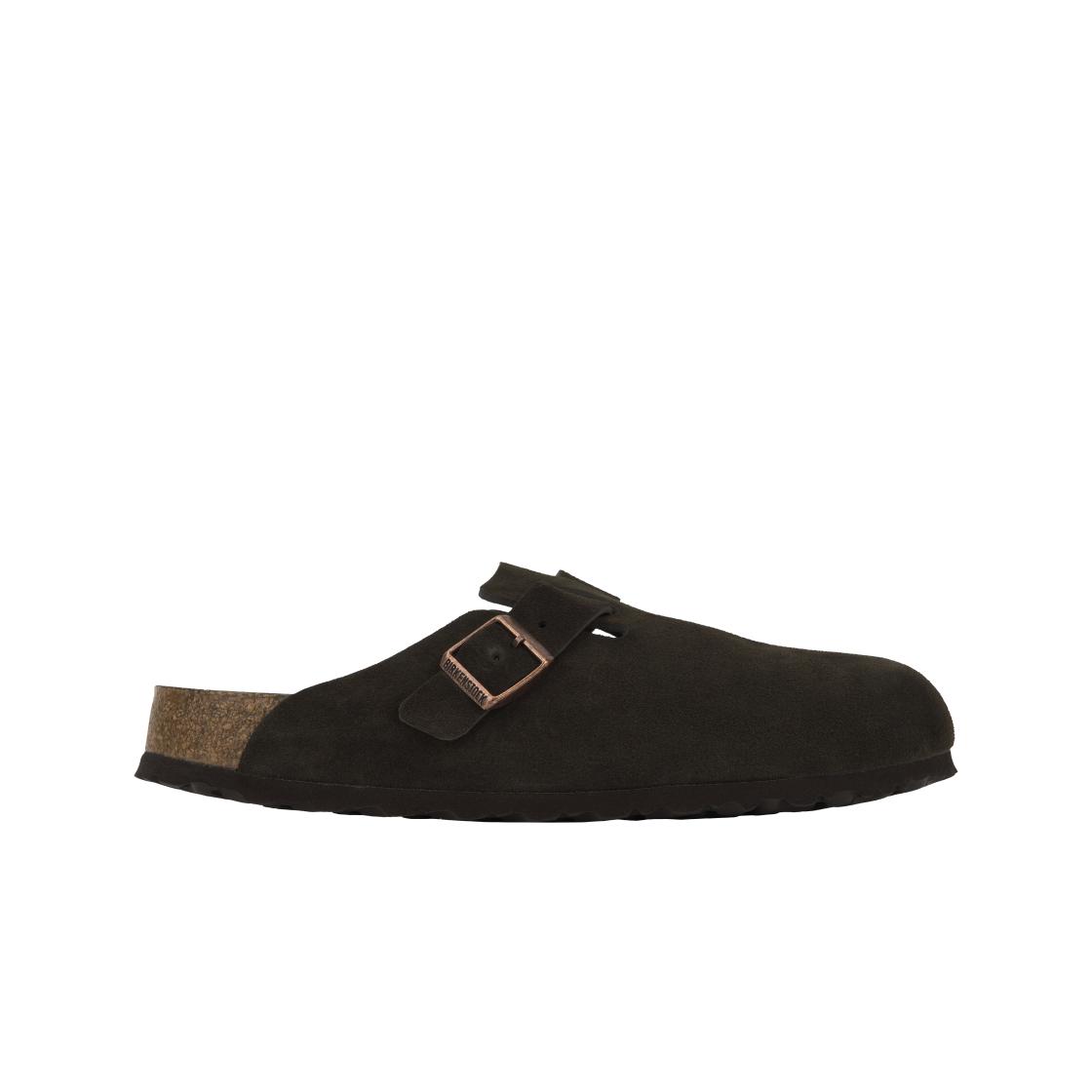 Birkenstock Boston Soft Footbed Suede Mocha Unisex Sneakers Brown 0660461 42