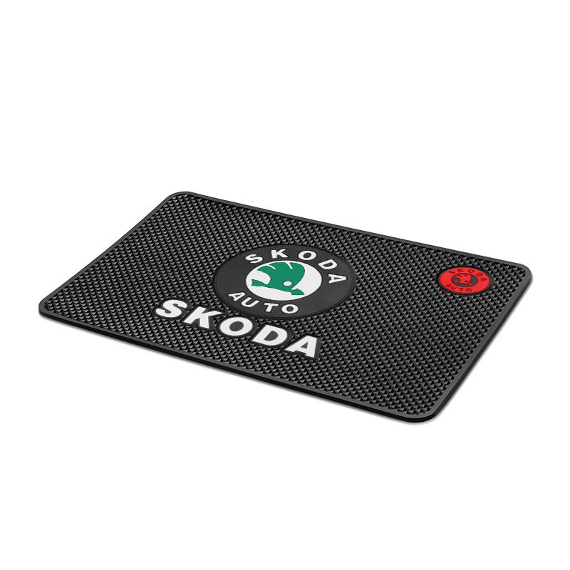 BATV9 1pcs Car Anti Slip Pad Magic Anti Slip Pad Dashboard Black Silicone Valve Core For Skoda KAMIQ KODIAQ SUPERB RAPID FABIA YETI
