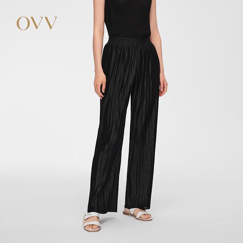OVV Women s High-Waist Pleated Drapey Casual Trousers S