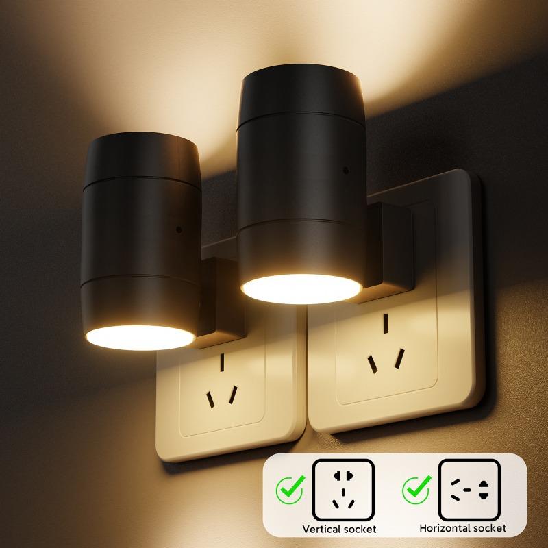 Direct Plug-in Adjustable Brightness, Rotatable Sensing Night Light Corridor Living Room Bedroom Atmosphere