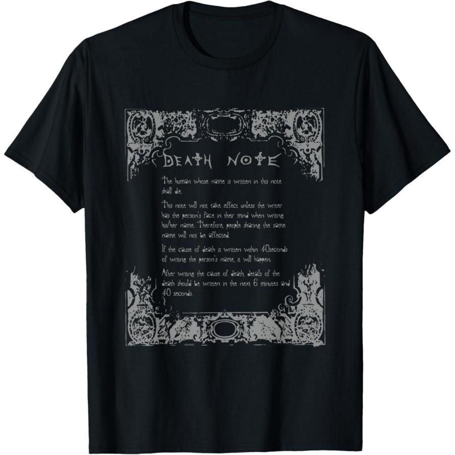 Футболка с аниме-принтом  Тетрадь смерти: Как пользоваться блокнотом S
