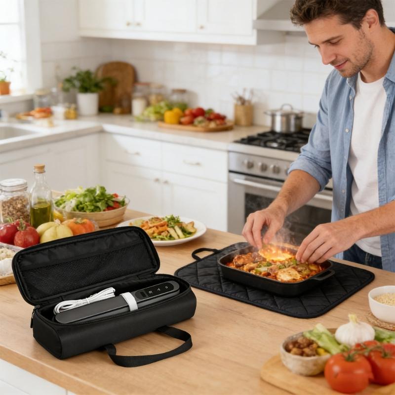 Waterproof Heat-Resistant Insulated Serving Tray Carrying Bag Waterproof Food Warmer Mat Storage Case with Handle