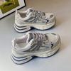 Dad shoes women's 2024 new thick-soled heightening casual sports shoes shock absorption, lightweight fashion versatile running shoes