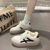 Dicksohlige Samt-Little-White-Schuhe 2025 neue Winter-Studentenschuhe lässige vielseitige Sport-Board-Schuhe