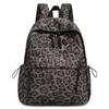 Leopard Print Backpack Travel Backpack Women's Schoolbag