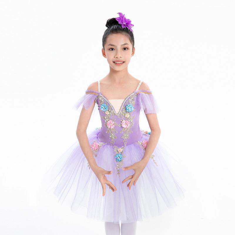 Ballettröckchen für Kinder, Tanzrock für Mädchen, Kleidung für Ballett-Darsteller, Tanzrock für Kinder, Kleidung für Bühnenauftrittsgruppen