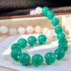 Retro High-Quality Natural Cut Powder Crystal Simulation Turquoise Necklace Sweater Chain