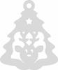 Ś5 Pendant openwork decoration CHRISTMAS Christmas tree WINDOW DECORATION black
