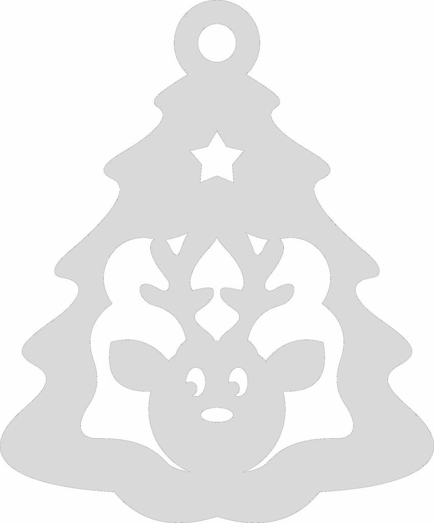 Ś5 Pendant openwork decoration CHRISTMAS Christmas tree WINDOW DECORATION black