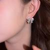 Simple Design Zircon Earrings Luxury Exquisite Earrings Fashion Butterfly Stud Earrings  Banquets