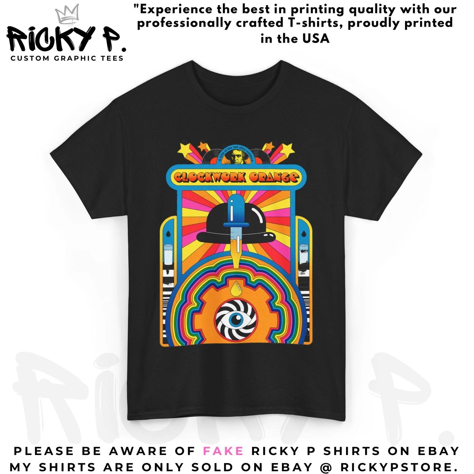 

Stanley Kubrick Clockwork Orange Movie T Shirt Unisex Heavy Cotton Tee 3XL